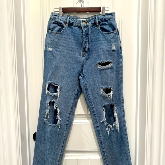 PacSun High Rise Straight Ripped Jeans - Picture 1 of 5